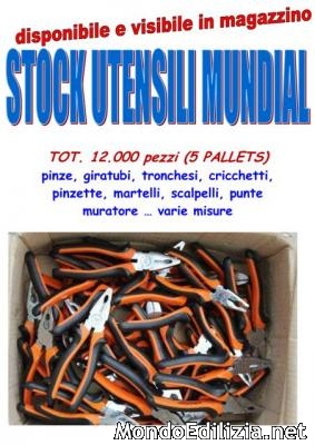 Stock utensileria Mundial 12000 pezzi