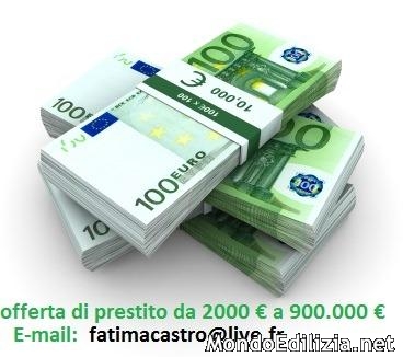Avete bisogno di soldi? fatimacastro@live.fr